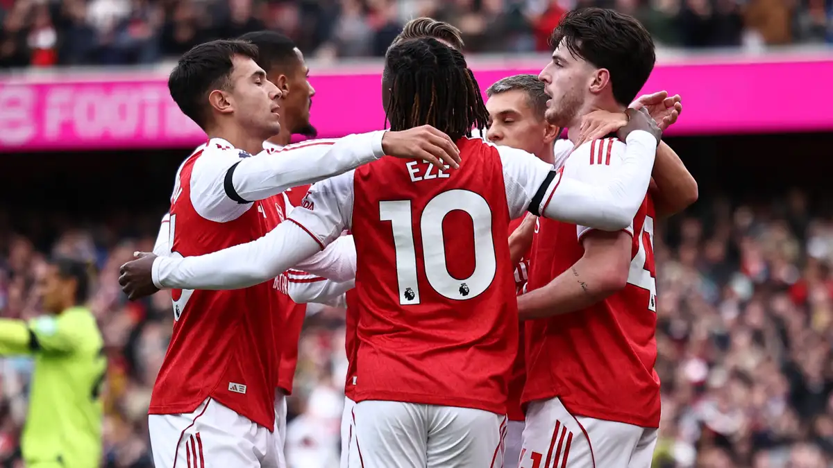 Arsenal Kalahkan West Ham 2-0, Rice Cetak Gol Penting