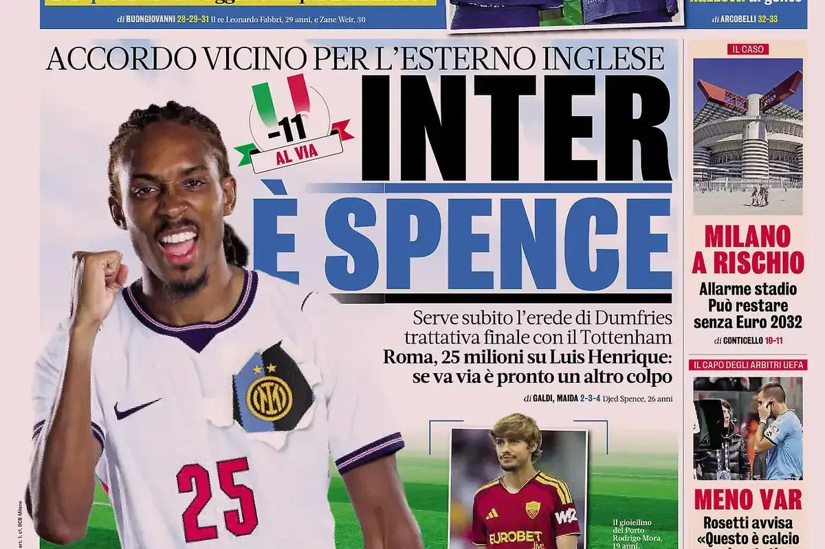 Inter Buru Spence, Roma Incar Mora, Vlahovic ke Besiktas