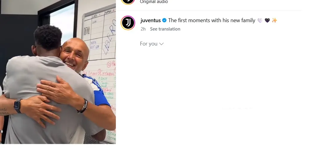 Jhon Lucumi Gabung Juventus, Langsung Kenalan dengan Spalletti dan Rekan Baru