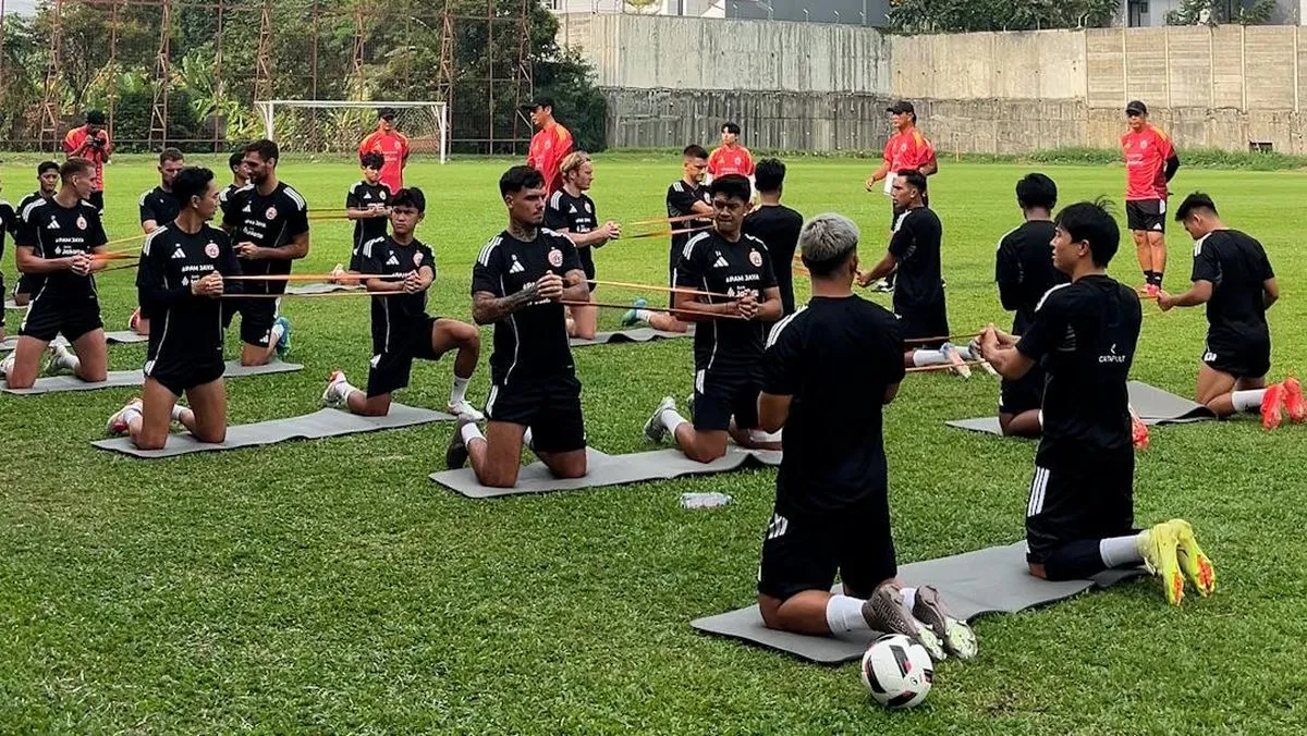 Persija Geber Latihan Intensif Jelang Bentrok Kontra PSIM Yogyakarta
