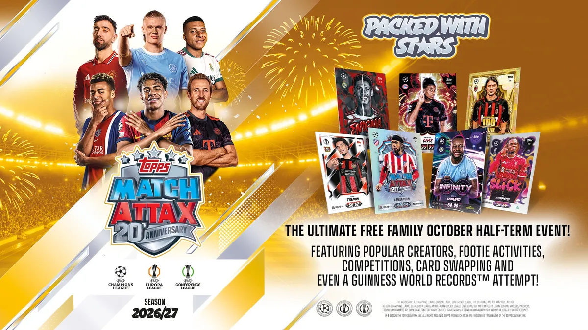 Topps Match Attax Rayakan 20 Tahun Lewat Rekor Dunia di London