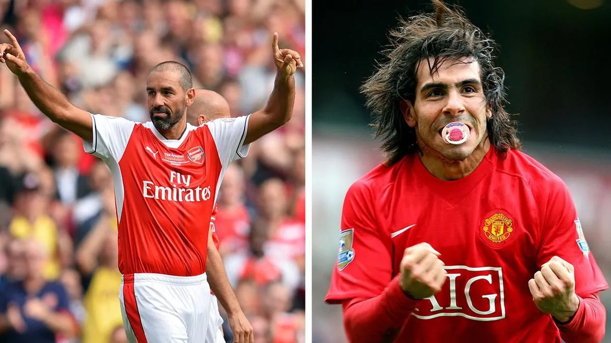 Aksi Pires hingga Tevez di GBK: Duel Legenda Man United vs Arsenal