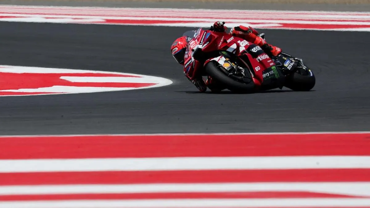 Hasil Sprint Race MotoGP Mandalika: Marquez Juara, Bezzecchi Crash
