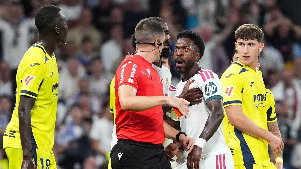 Vini Jr Kartu Merah Dramatis, Real Madrid Bungkam Villarreal 1-0