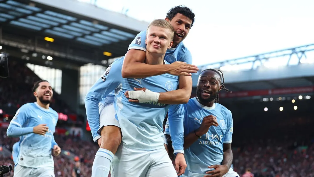Man City Bungkam Publik Anfield 3-0 Lewat Aksi Brilian Erling Haaland