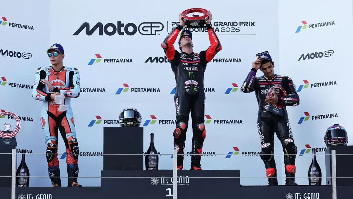 Kenangan Indah Aprilia di MotoGP Mandalika 2026 Abadi dalam Sejarah
