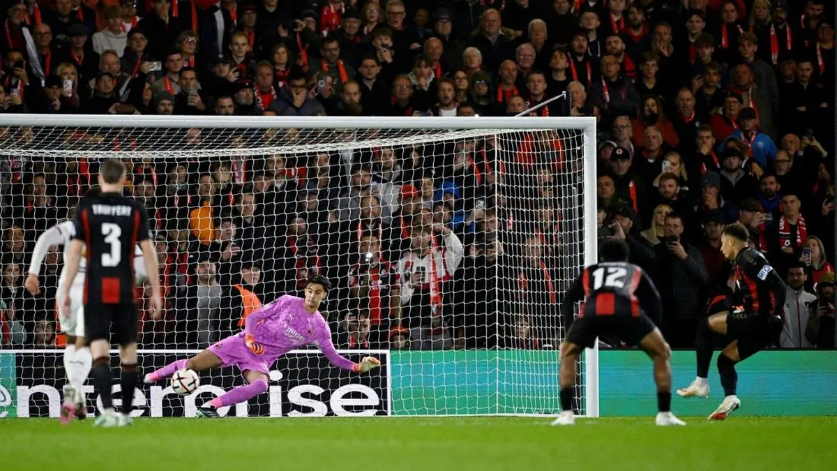 Hasil Liga Europa: AC Milan Babak Belur Dihantam Bournemouth 0-3