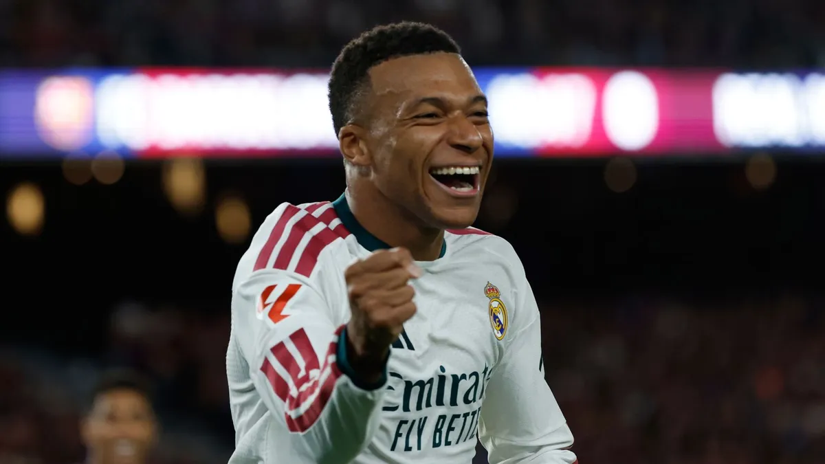 Aksi Dramatis Mbappe Bawa Real Madrid Bekuk Barcelona di El Clasico
