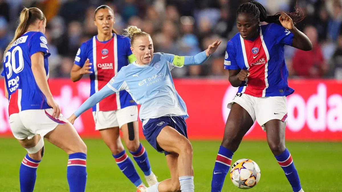PSG Gagalkan Kemenangan Perdana Man City di Liga Champions Wanita