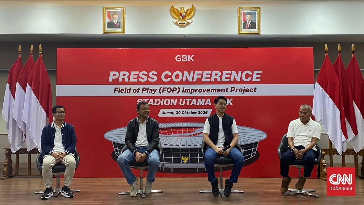 Stadion Utama GBK Ganti Rumput Total, Siap Dipakai Akhir April 2027